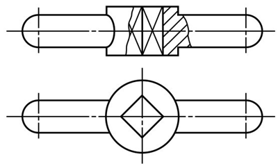圖1-33鈑金加工件-不對(duì)稱機(jī)件 圖1-33鈑金加工件-不對(duì)稱機(jī)件